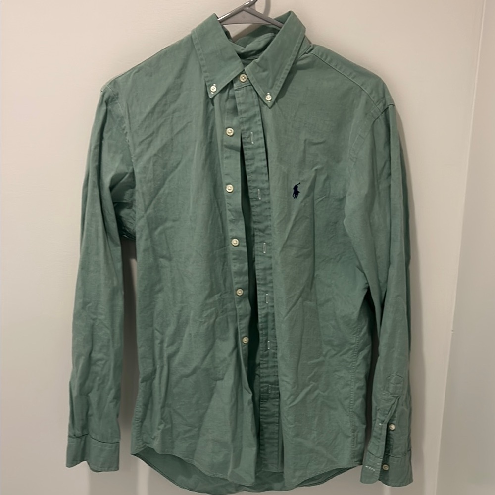 Ralph Lauren Green Button-Down Shirt